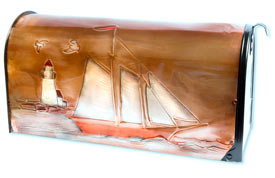Hentzi Rural Copper Mailbox Schooner