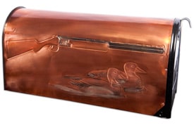 Hentzi Rural Copper Mailbox Shotgun Ducks