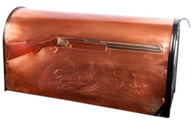Hentzi Rural Copper Mailbox Shotgun Pheasants