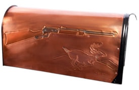 Hentzi Rural Copper Mailbox Winchester Deer