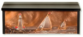 Henzti Wall Mount Mailbox Sailing Days