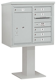 Salsbury 4C Pedestal 3407D-06 Gray