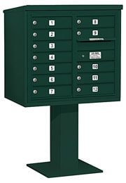 Salsbury 4C Pedestal 3407D-12 Green