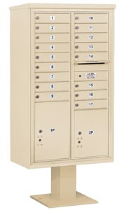 Salsbury 4C Pedestal 3415D-17 Sandstone