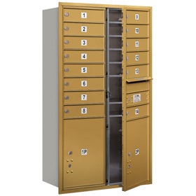Salsbury 4C Mailboxes 3713D-14 Gold