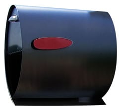 Helix Spira Post Mount Mailbox Black