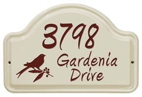 Whitehall Bird Arch Plaque Red