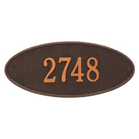 Madison Oval Plaque Oil Rubbed Bronze