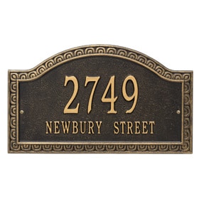 Whitehall Penhurst Arch Plaque Black Gold