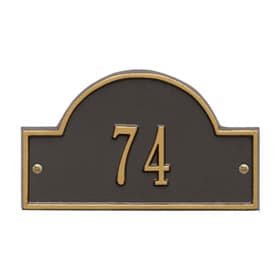 Whitehall Arch Marker Petite Bronze Gold