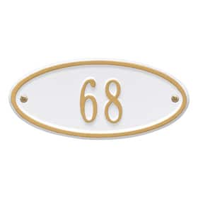 Whitehall Madison Petite Plaque White Gold