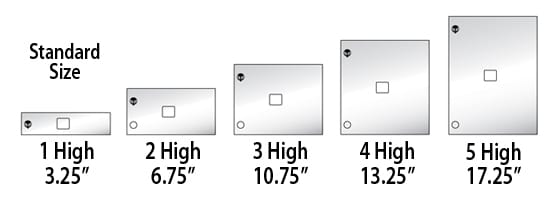 4C USPS Approved Tenant Door Sizes