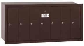 Salsbury 7 Door Vertical Mailbox Bronze