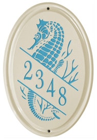 Whitehall Sea Horse Oval Sea Blue