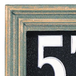Whitehall Illuminator Address Plaque Verdigris