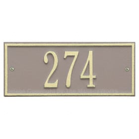 Whitehall Mini Hartford Plaque Taupe Ivory
