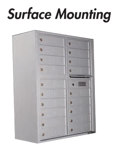 4C Mailboxes Surface Mounting