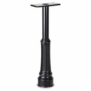 Basic Post With Decorative Cover Black