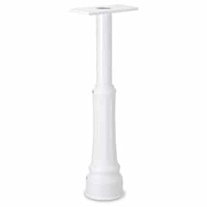 Basic Post With Decorative Cover White