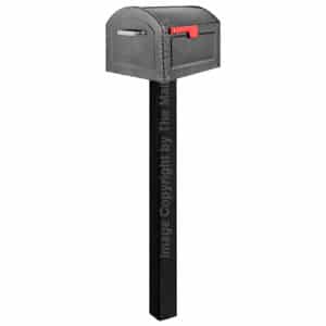 Centennial Mailbox Standard Post Pewter