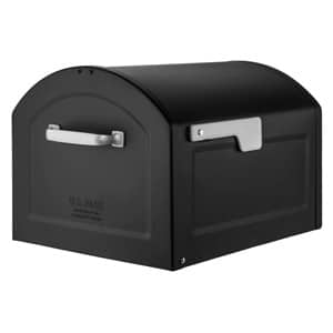 Centennial Post Mount Mailbox Black