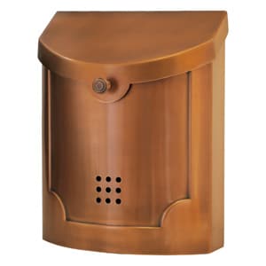 Ecco 4 Wall Mount Mailbox Copper