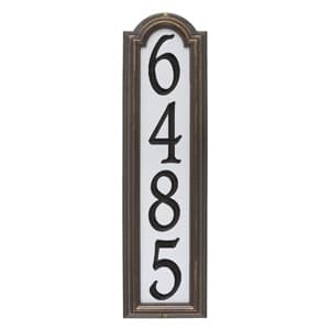 Whitehall Manchester Vertical Reflective Plaque Bronze