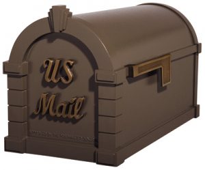 Gaines Signature Keystone Post Mount Mailbox