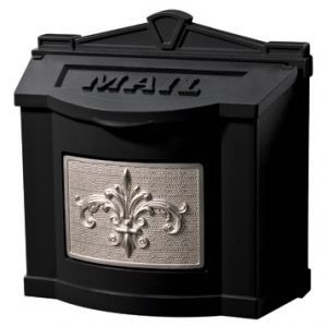 Fleur De Lis Wall Mount Mailbox