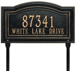 Lawn Marker Address Plaques