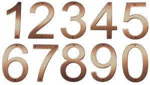 Majestic Copper Address House Numbers