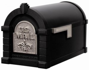 Keystone Fleur De Lis Post Mount Mailbox