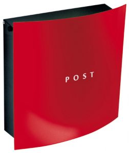 Knobloch Hollywood Red Wall Mount Mailbox