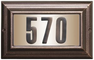 QualArc Edgewood Large Lighted Address Plaque