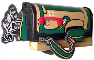 Golf Bag Novelty Mailbox