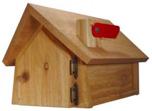 Chalet Cedar Post Mount Mailbox