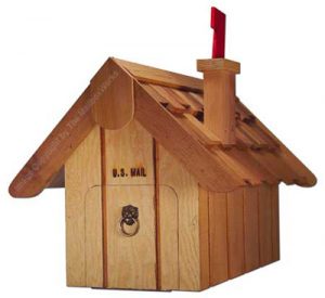 Mailhouse Cedar Post Mount Mailbox