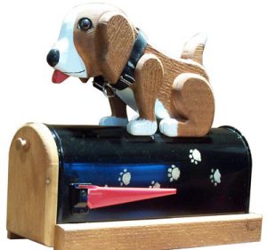 Woodendipity Postal Pooch Novelty Mailbox