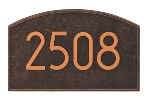 Whitehall Modern Legacy Address Plaque