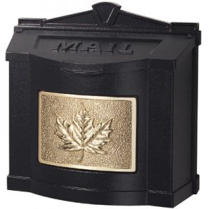 Gaines Maple Leaf Wall Mount Mailbox