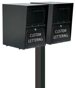 Oasis Mailbox With Dual Standard Post